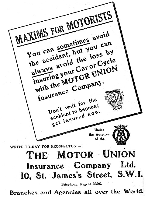 The Automobile Association - The A.A. & Motor Union 1919         