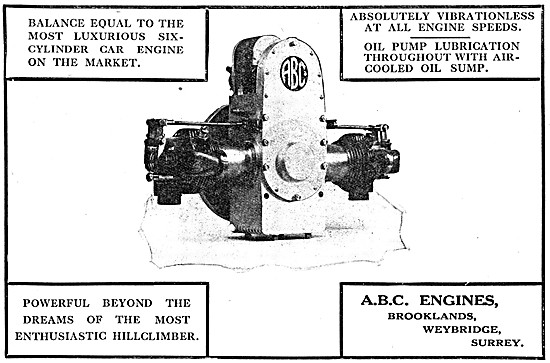ABC Horizontally Opposed Engine - ABC Flat Twin Motor Cycle Engin