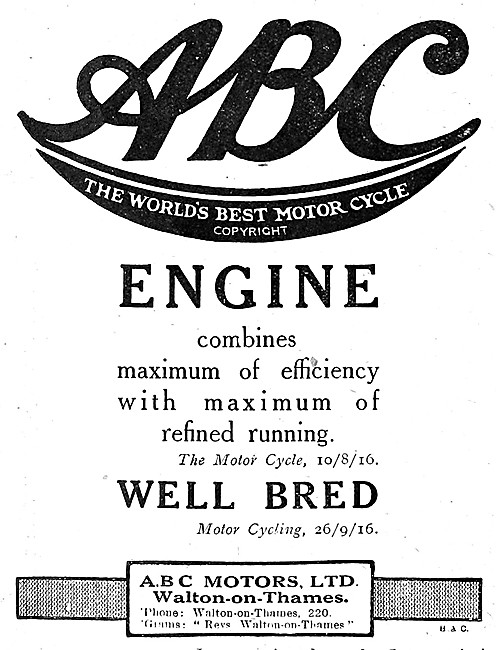 ABC Motor Cycle Engines                                          