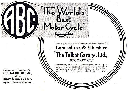 1920 ABC Motor Cycles Advert                                     