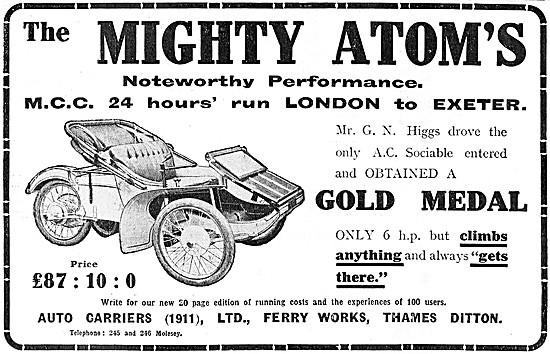 1912 A.C. Mighty  Atom Car                                       