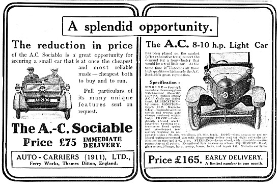 A.C. Sociable Light Car - A.C.Sociable                           