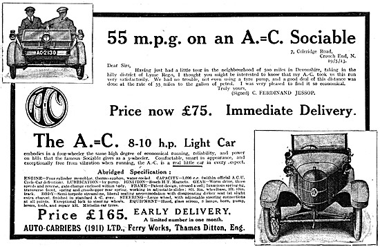 A.C. Sociable Light Car - A.C.Sociable                           