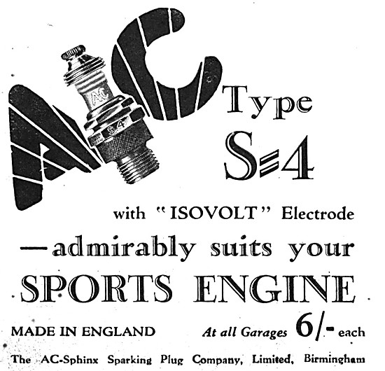 AC S4 Spark Plugs With ISOVOLT Electrodes                        
