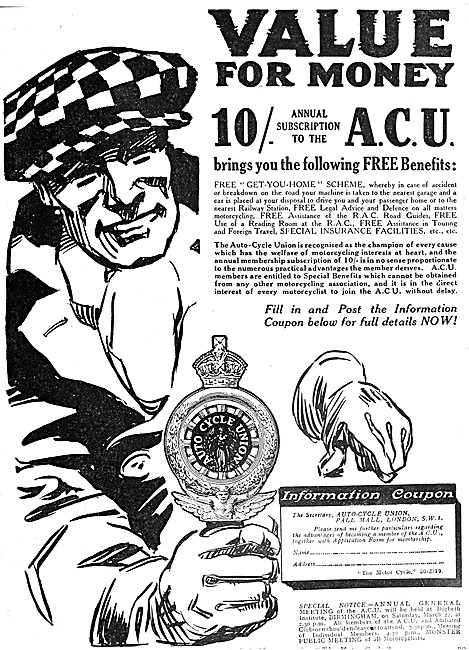 A.C.U - The Auto-Cycle Union - ACU                               
