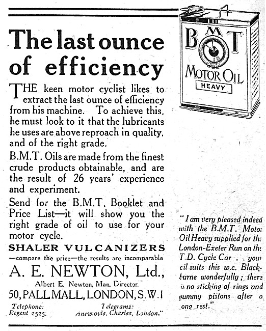 BMT Heavy Motor Oil 1921                                         