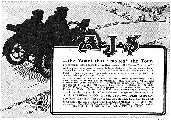 1916 AJS Motor Cycles                                            