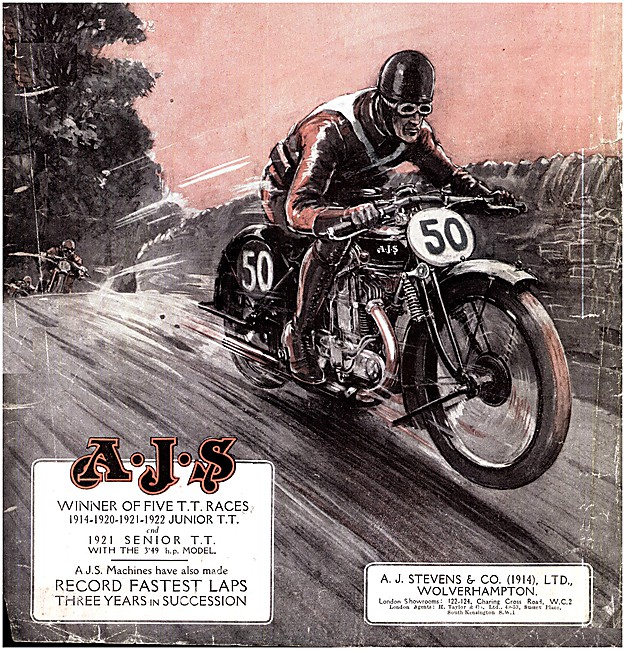 AJS Motor Cycle TT Winner 1927                                   