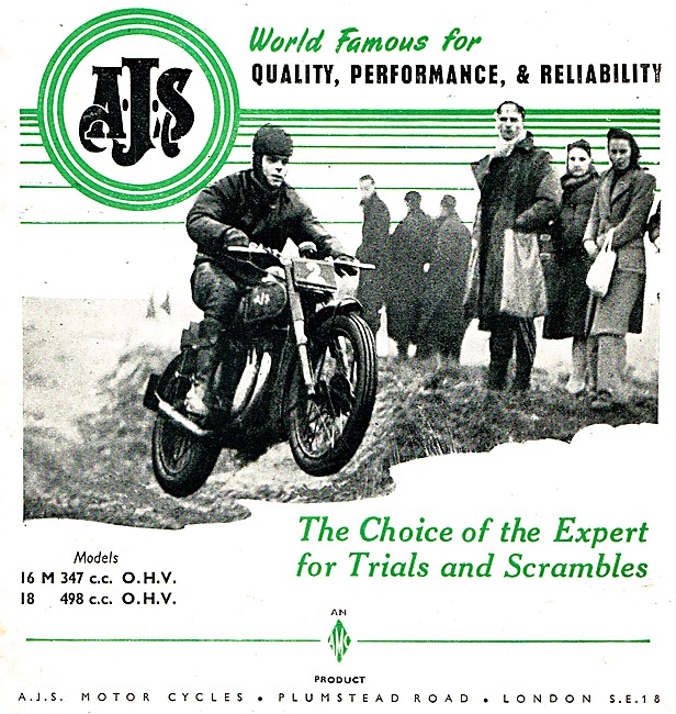 1947 AJS Model 16 M Motor Cycles                                 