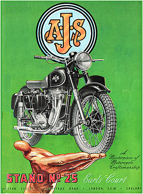 1951 AJS Model 18 Motor Cycle                                    