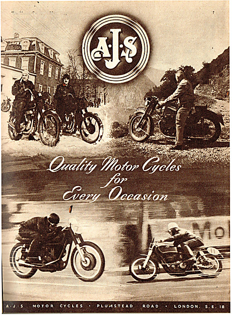 AJS Motor Cycles 1952                                            