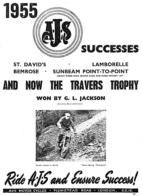 AJS Motor Cycles 1955 - AJS Competition Motorcycles              