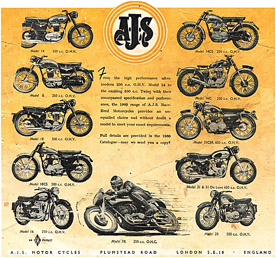 The 1960 AJS Motor Cycles Range                                  