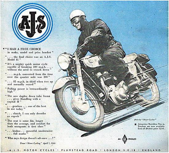 1960 AJS Model 31 650 cc                                         