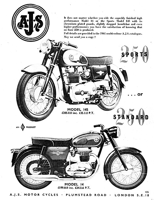 AJS 14S - AJS Model 14 250 cc                                    