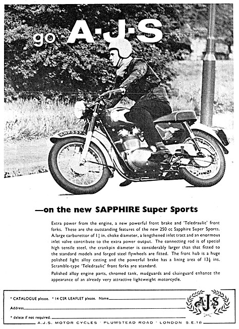 AJS Sapphire Super Sports 250 cc                                 