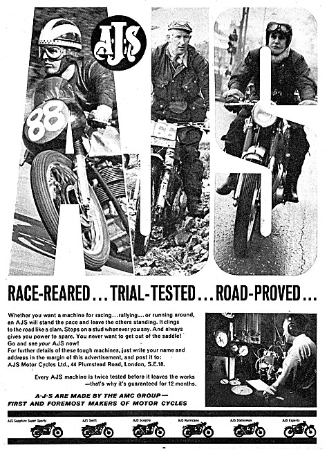 AJS Motor Cycles 1964 - AMC Motor Cycles                         