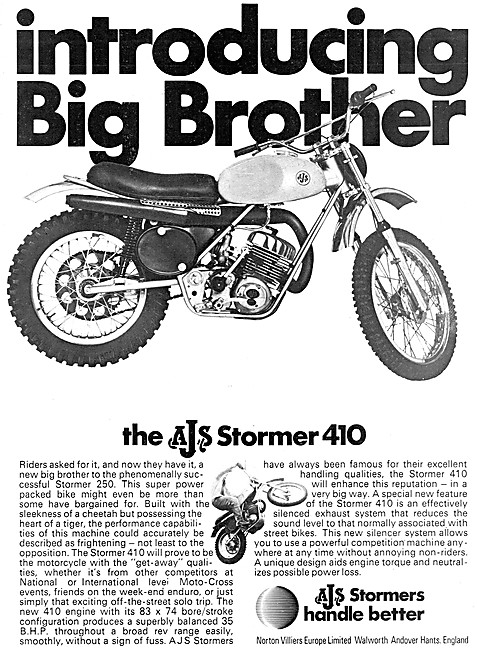 1971 AJS Stormer 410                                             