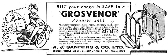 Sanders Grosvenor Motorcycle Panniers                            