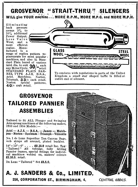 Sanders Grosvenor Silencers - Grosvenor Tailored Pannier Assembly