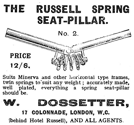 Dosetter Russel Spring Motor Cycle Seat Pillar                   