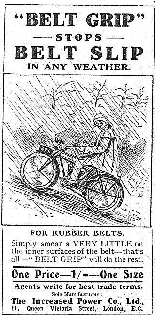 Belt Grip For Rubber Motor Cycle Belts                           