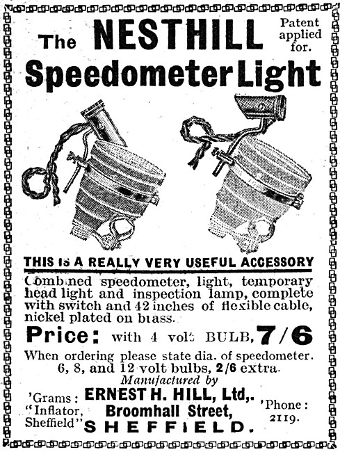 The Nesthill Speedometer Light                                   