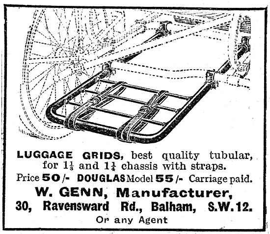 Genn Sidecar Luggage Grids 1921 Pattern                          