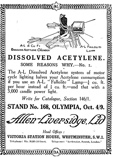Allen-Liversidge Dissolved Acetylene                             