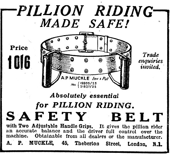 Pillion Riding Safety Belt                                       