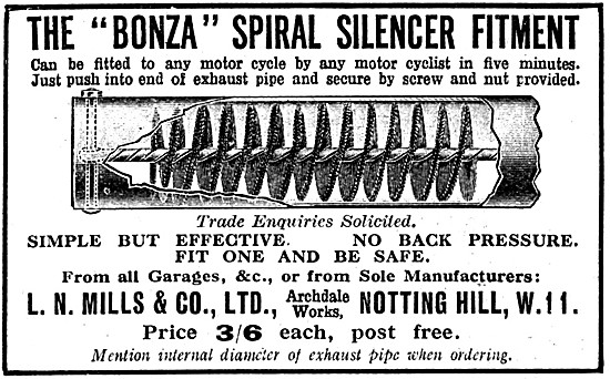 Bonza Spiral Silencer Fitment 1926                               