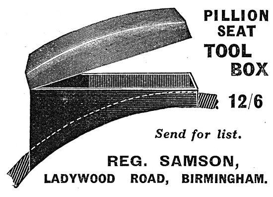 Reg Samson Pillion Seat Tool Box                                 