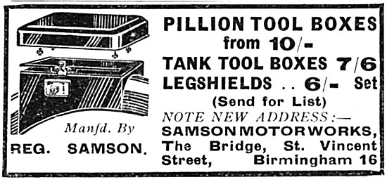 Reg Samson Tool Boxes                                            