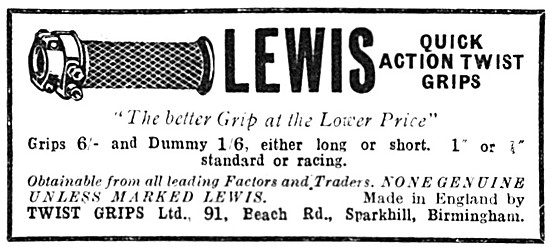 Lewis Quick Action Replacement Twist Grips                       