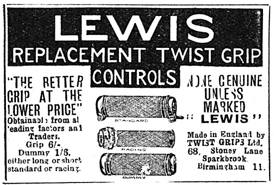 Lewis Replacement Twist Grip Controls                            