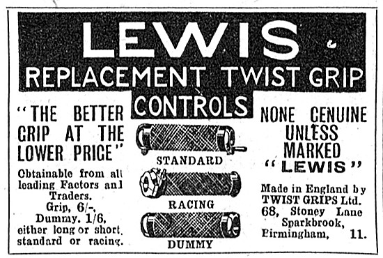 Lewis Replacement Twist Grips                                    