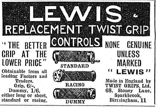 Lewis Twist Grip Controls                                        