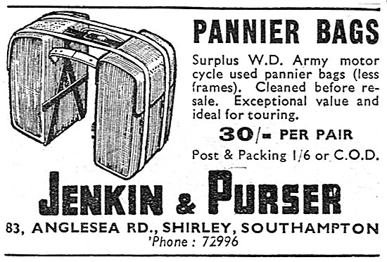 Jenkin & Purser ex WD Pannier Bags                               