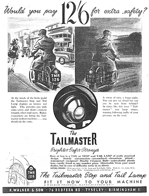 Tailmaster Motorcycle Brake Light                                