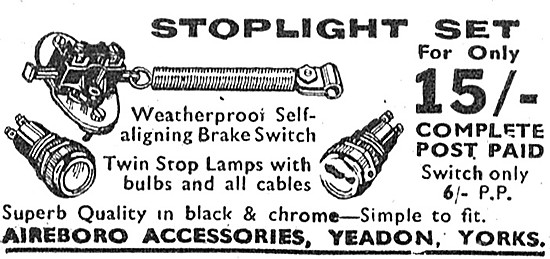 1953 Aireboro Motor Cycle Stoplight Set                          
