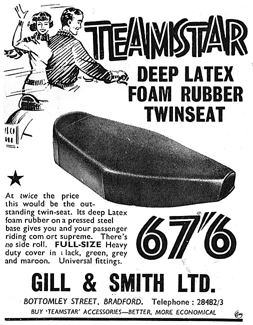 Teamster Latex Foam Rubber Dual Seats                            