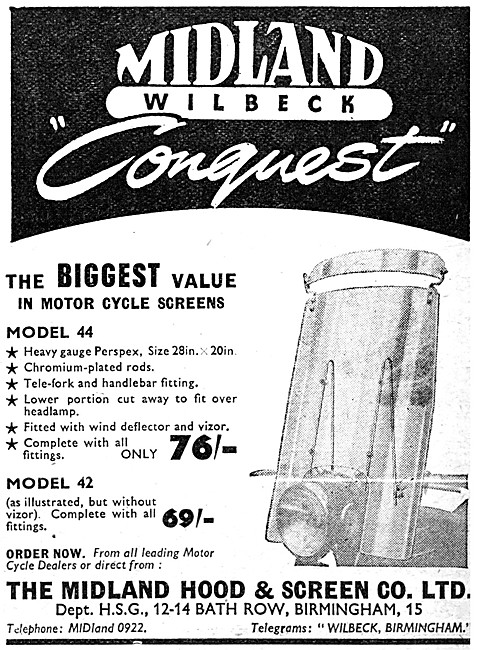 Midland Wilbeck Conquest Windscreen                              