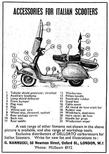 Nannucci Italian Scooter Accessories                             