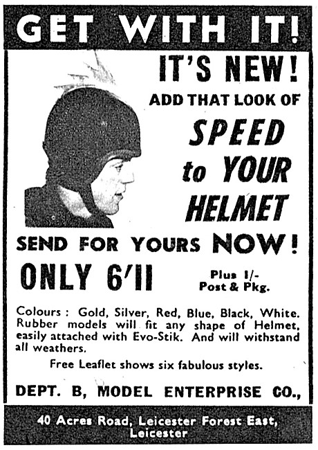Motor Cycle Helmet Ornaments 1964                                