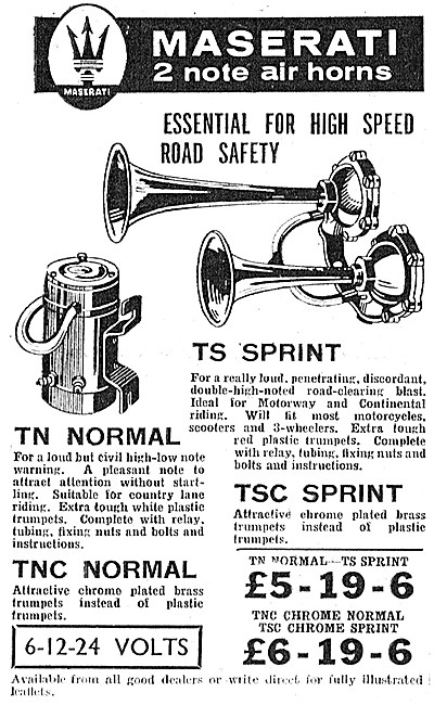 Maserati TS Sprint Air Horns                                     