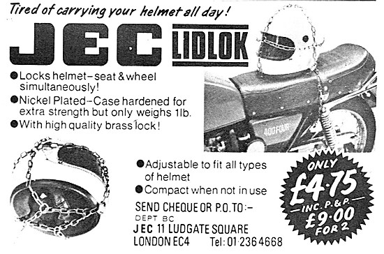 JEC Lidlok - Helmet Security Device                              
