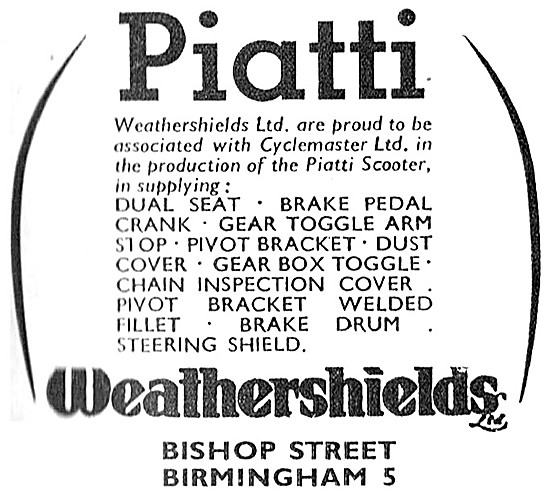 Weathershields Motor Cycle Products                              