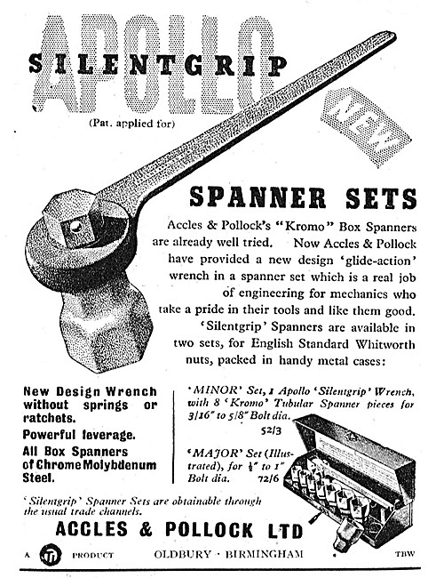 Accles & Pollock Apollo Spanner Sets                             