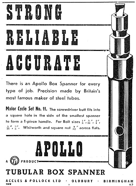 Accles & Pollock Apollo Box Spanners                             