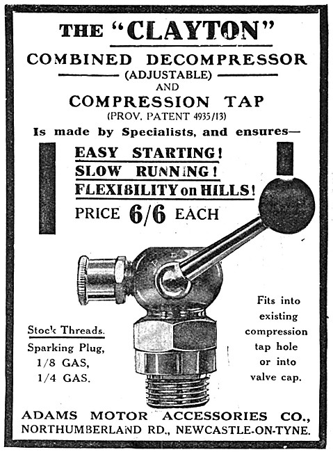 Adams Clayton Adjustable Decompressor & Compression Tap          
